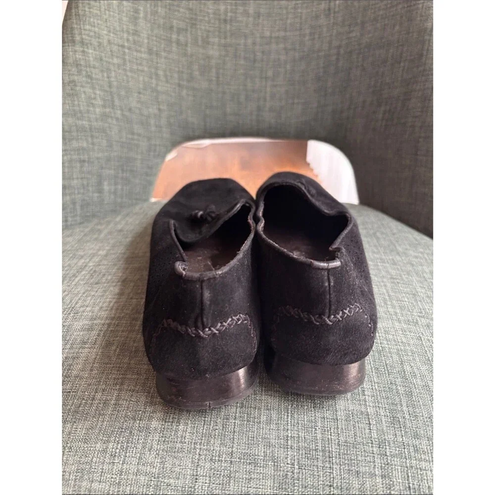Stuart weitzman Black Suede Tassel Loafers - Women’s size 10 Classic work casual